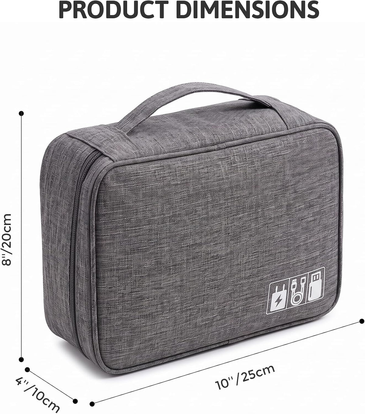 Electronics Travel Organizer, Two-Layer Tech Case