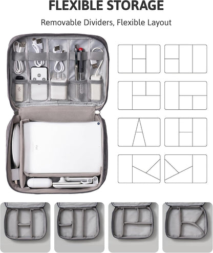 Electronics Travel Organizer, Two-Layer Tech Case